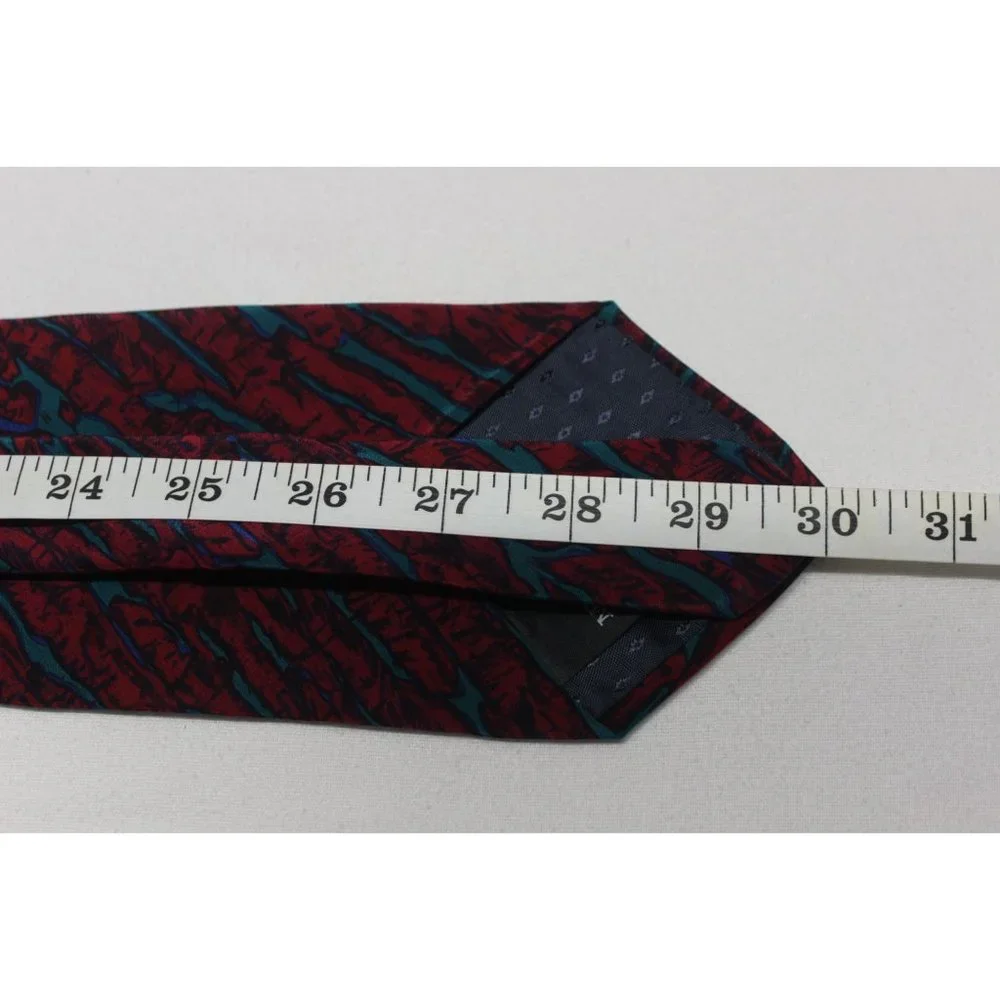 Vintage Stonehenge Molecular Expressions‎ scientific meteorite print silk tie